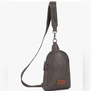 Wrangler crossbody sling bag and purses adjustable strap chest bag for travel.